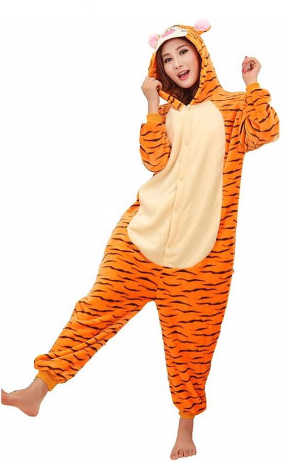 Jumpy Orange Tiger Onesie Express Post Delivery | Cute Animal Onesies - Shipped from Sydney