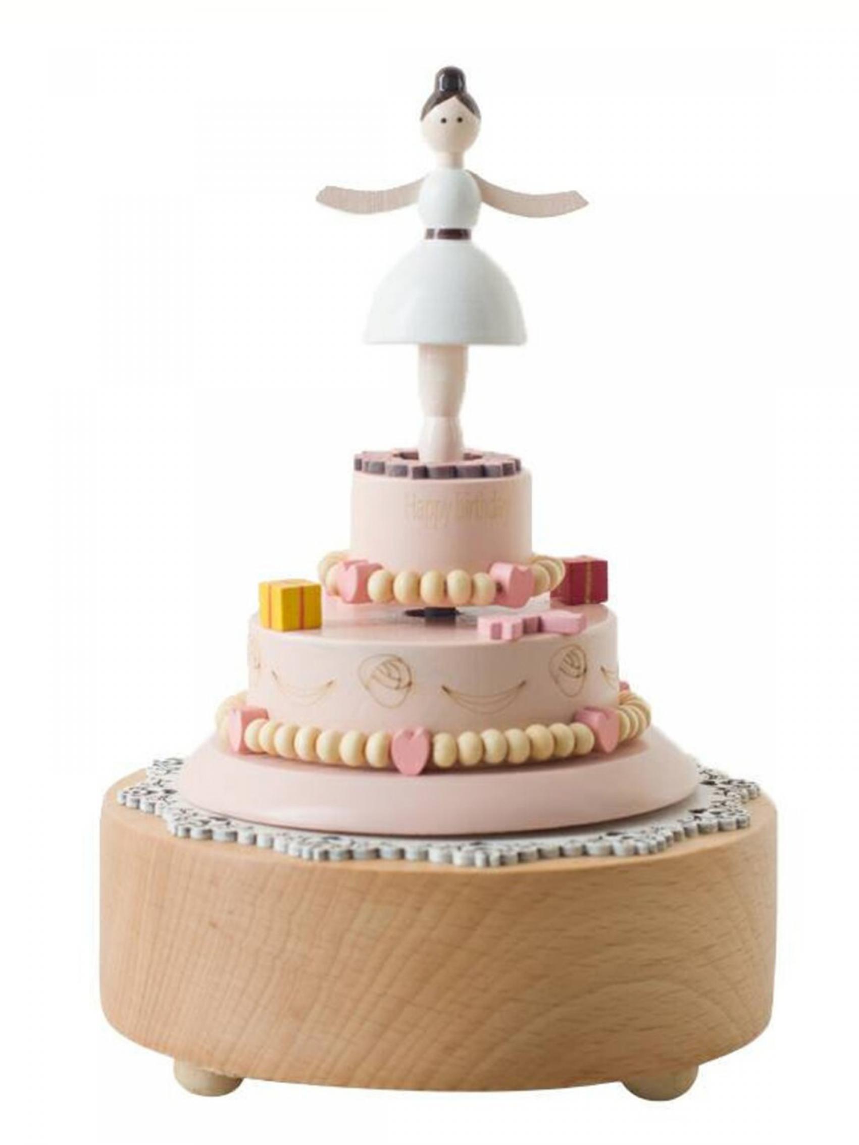 Ballet Girl Birthday Cake Music Box