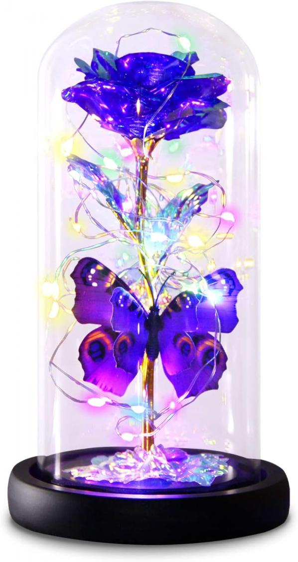 Galaxy Purple Butterfly Rose