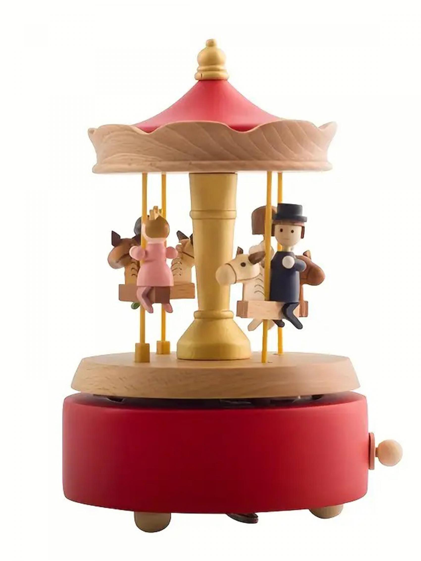 Christmas carousel music box